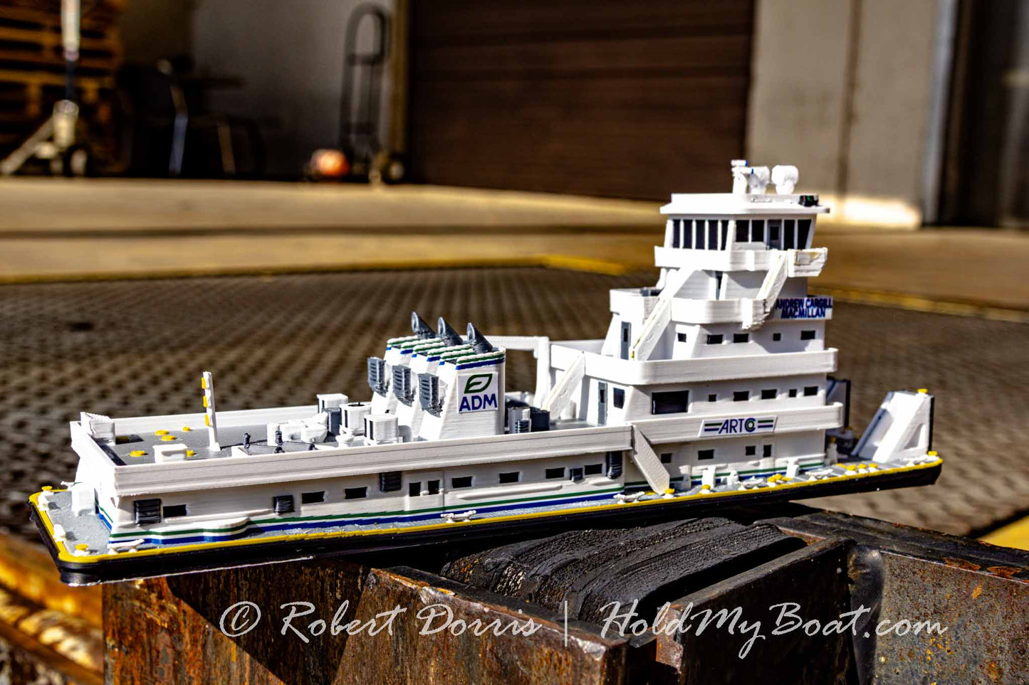 M/V George A. Archer / Andrew Cargill MacMillan Towboat Model