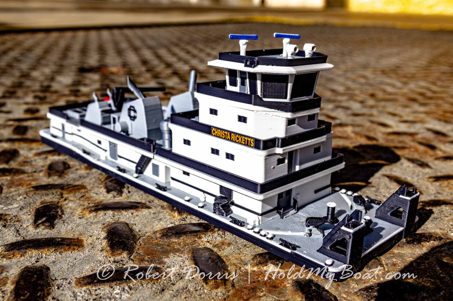 M/V Alice & M/V Christa Ricketts Towboat Model