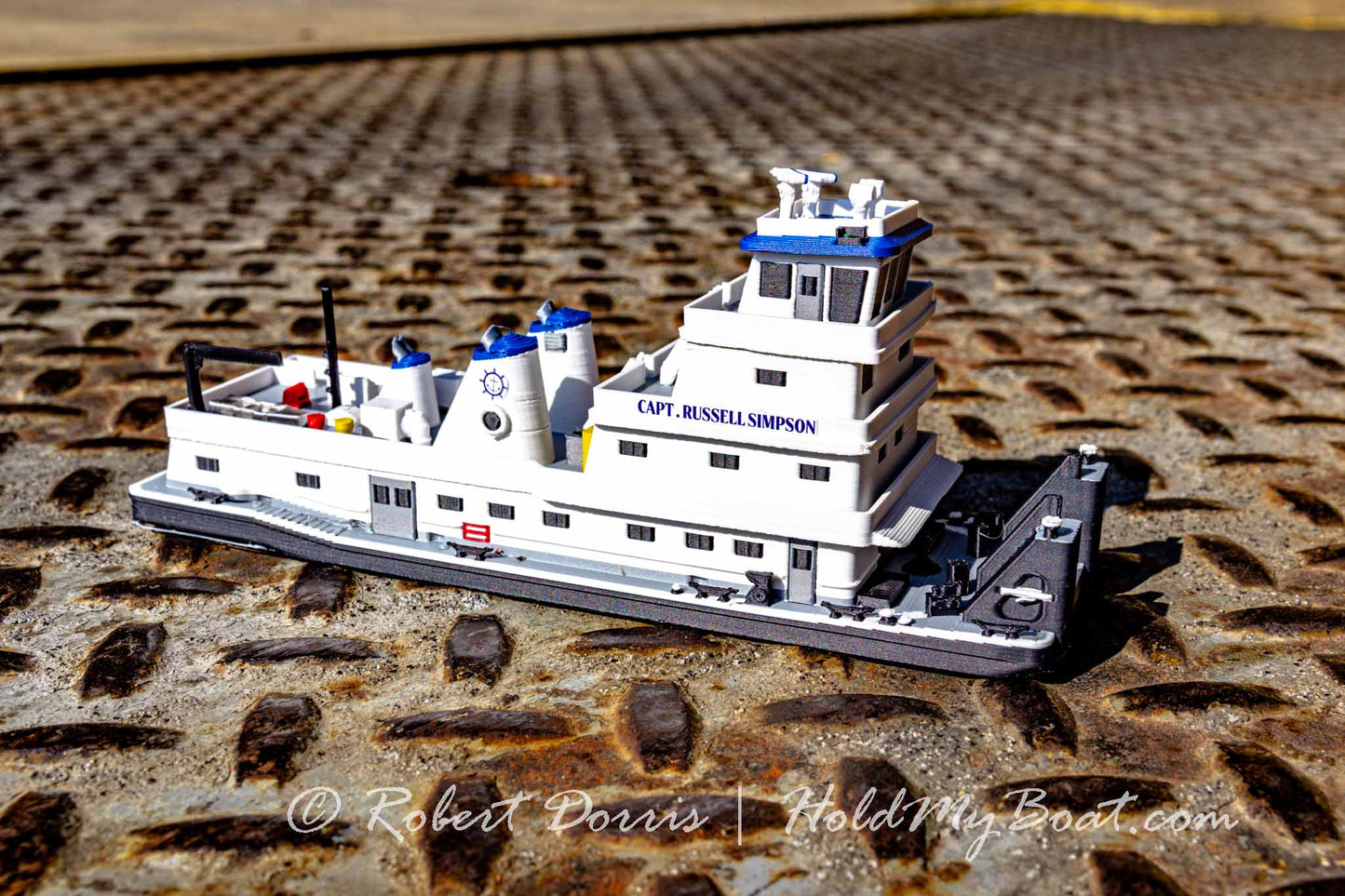 M/V Capt. Russell Simpson Towboat Model