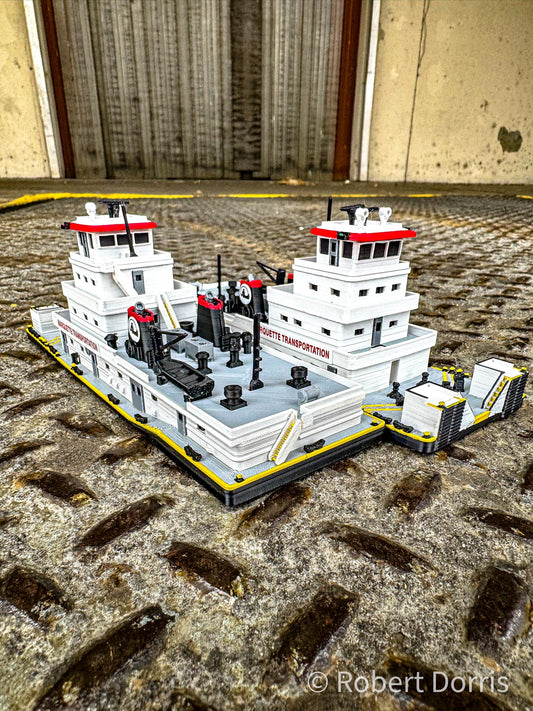 M/V Jeffrey G (Now M/V Kendall Chauvin) Towboat Model