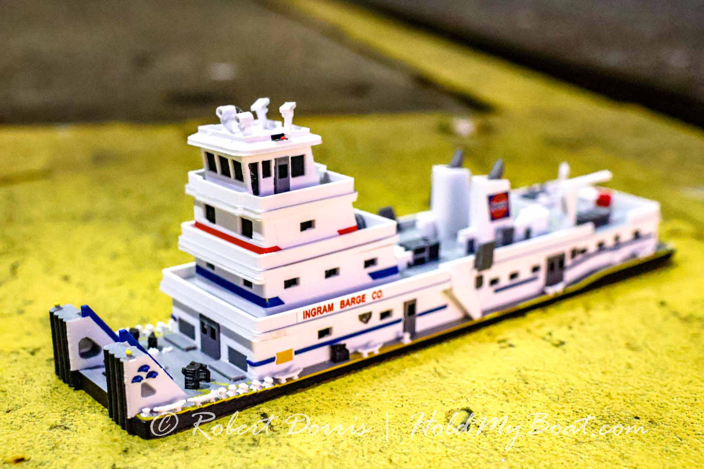 M/V Aaron F. Barrett Towboat Model