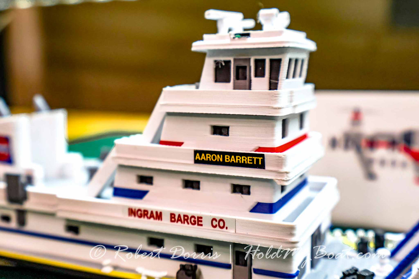 M/V Aaron F. Barrett Towboat Model