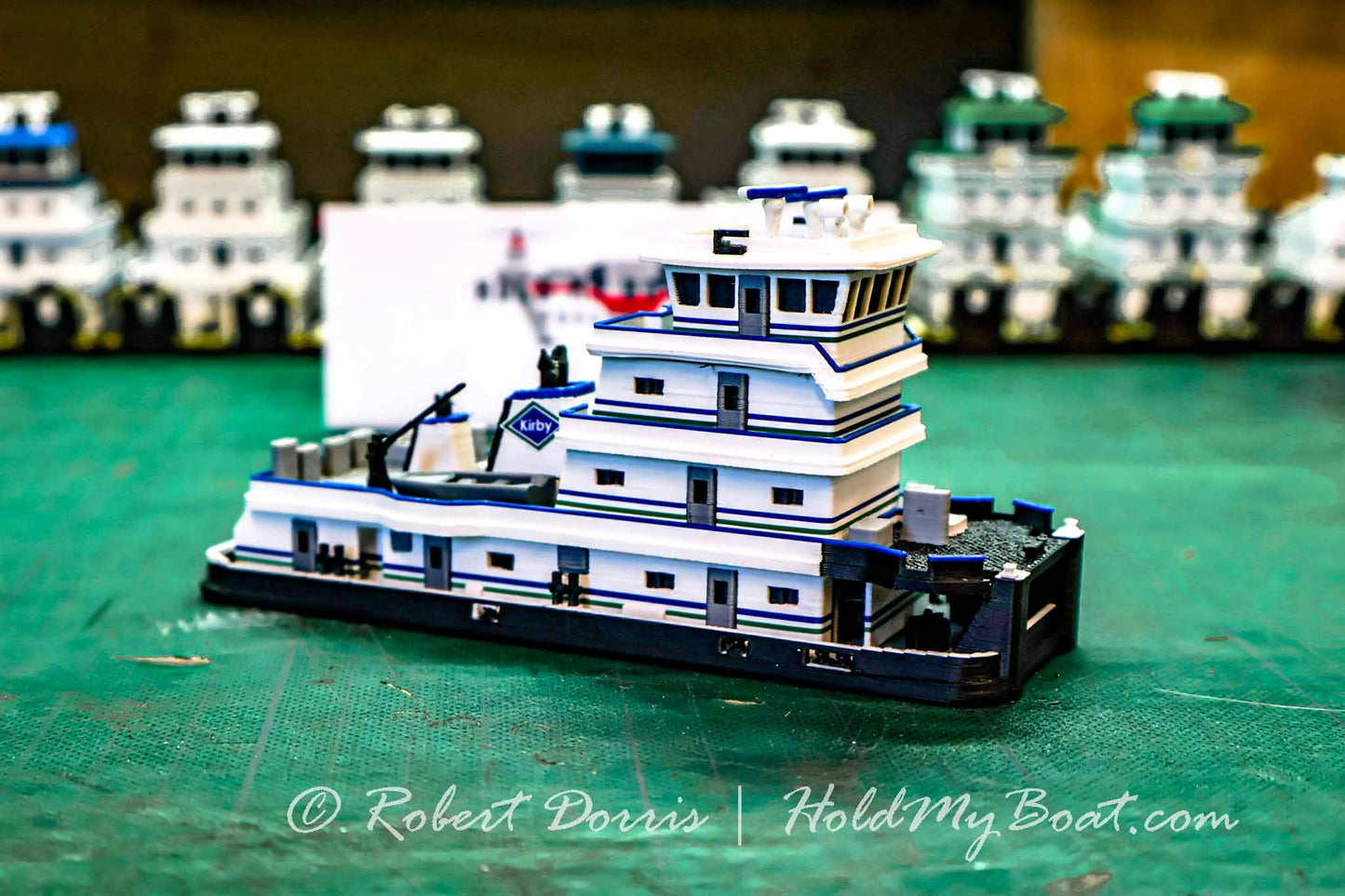 MV Lester Parker Towboat Model + Unit Tow