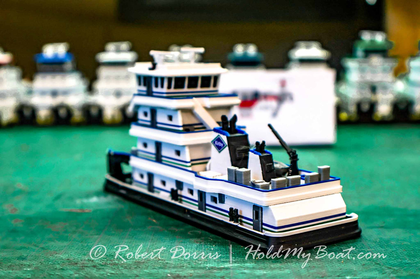 MV Lester Parker Towboat Model + Unit Tow