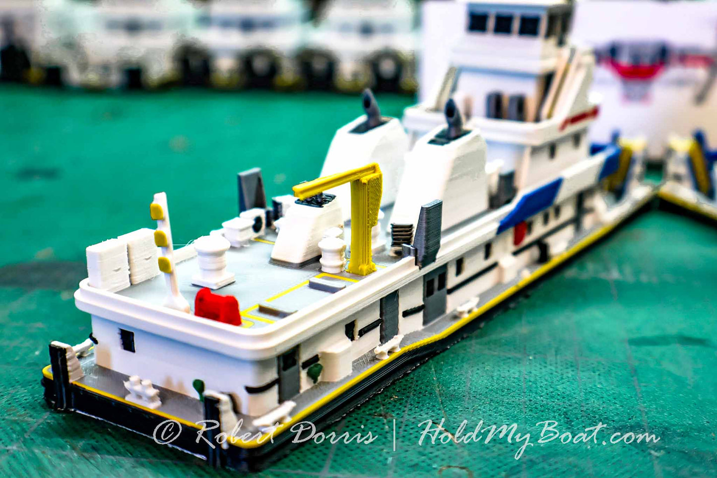 M/V Hornet / Brian Rafferty / John F Secrest Halter Marine Towboat Model