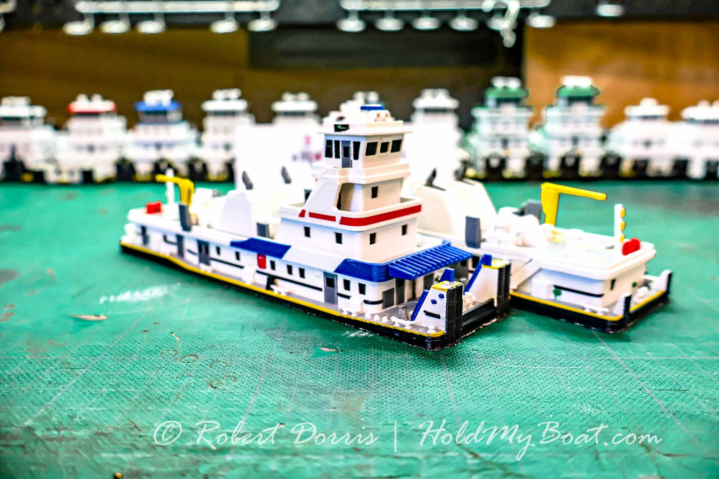 M/V Hornet / Brian Rafferty / John F Secrest Halter Marine Towboat Model