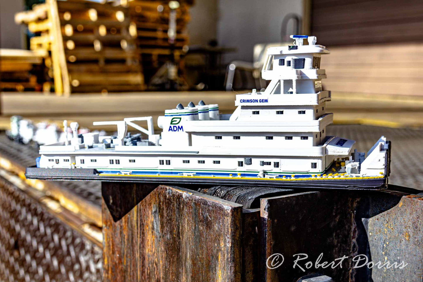 M/V Crimson Gem Towboat Model