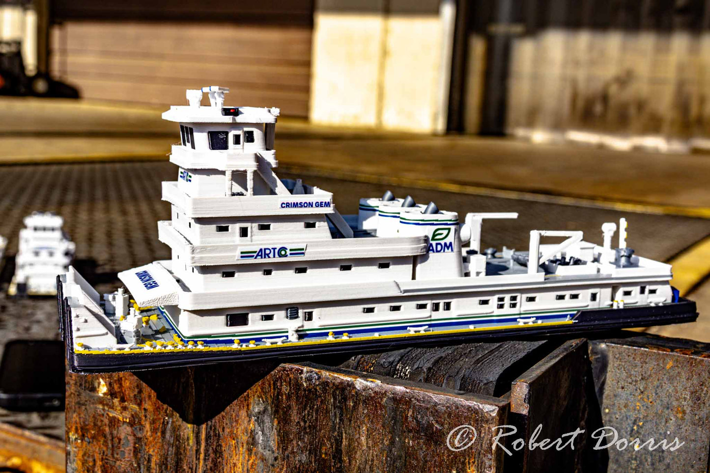 M/V Crimson Gem Towboat Model