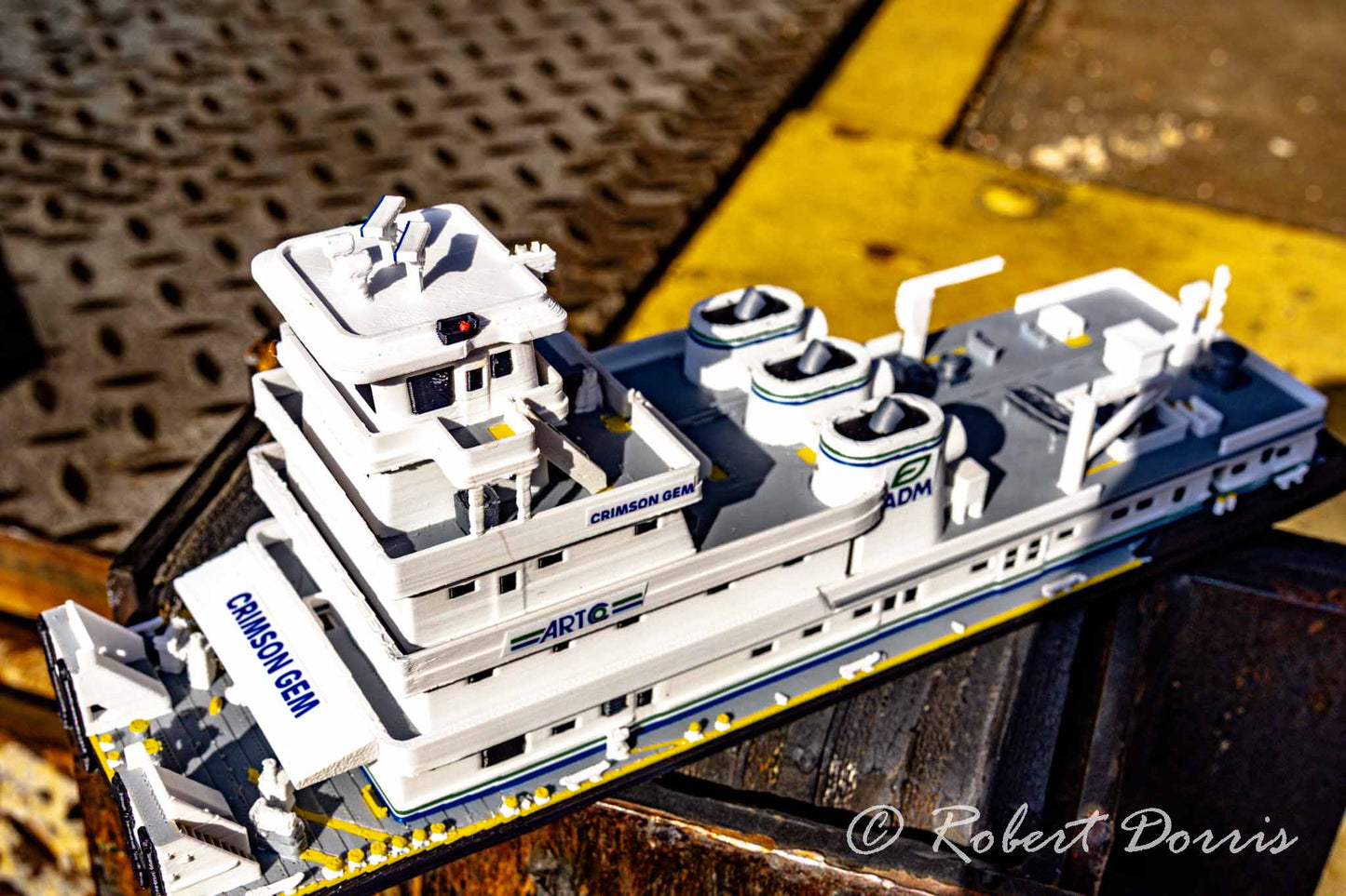 M/V Crimson Gem Towboat Model