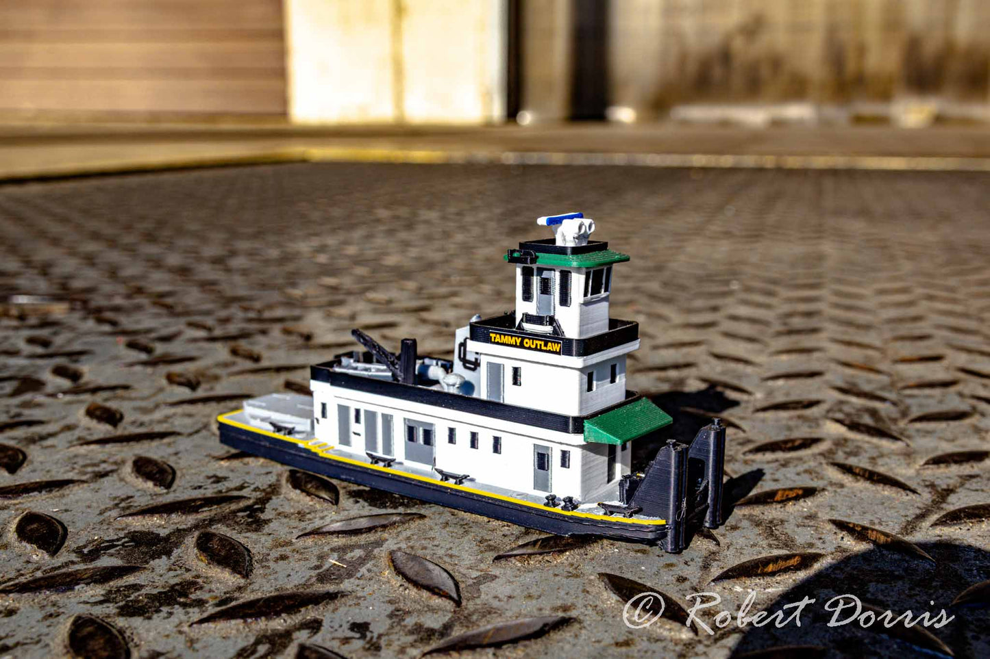 M/V Crounse STL Single Screw Towboat Model