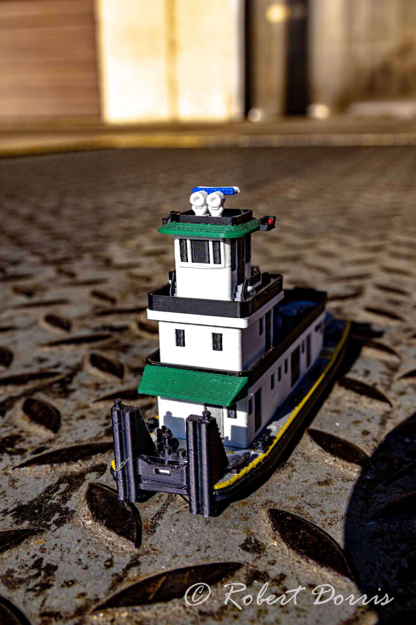 M/V Crounse STL Single Screw Towboat Model