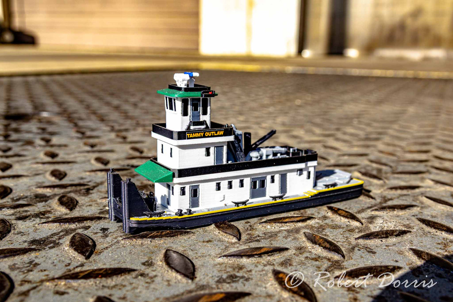 M/V Crounse STL Single Screw Towboat Model