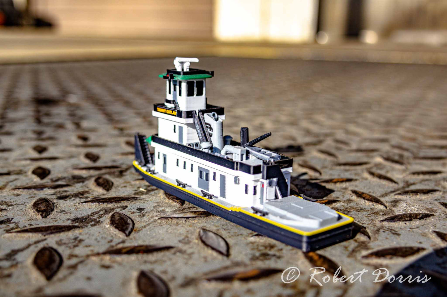 M/V Crounse STL Single Screw Towboat Model