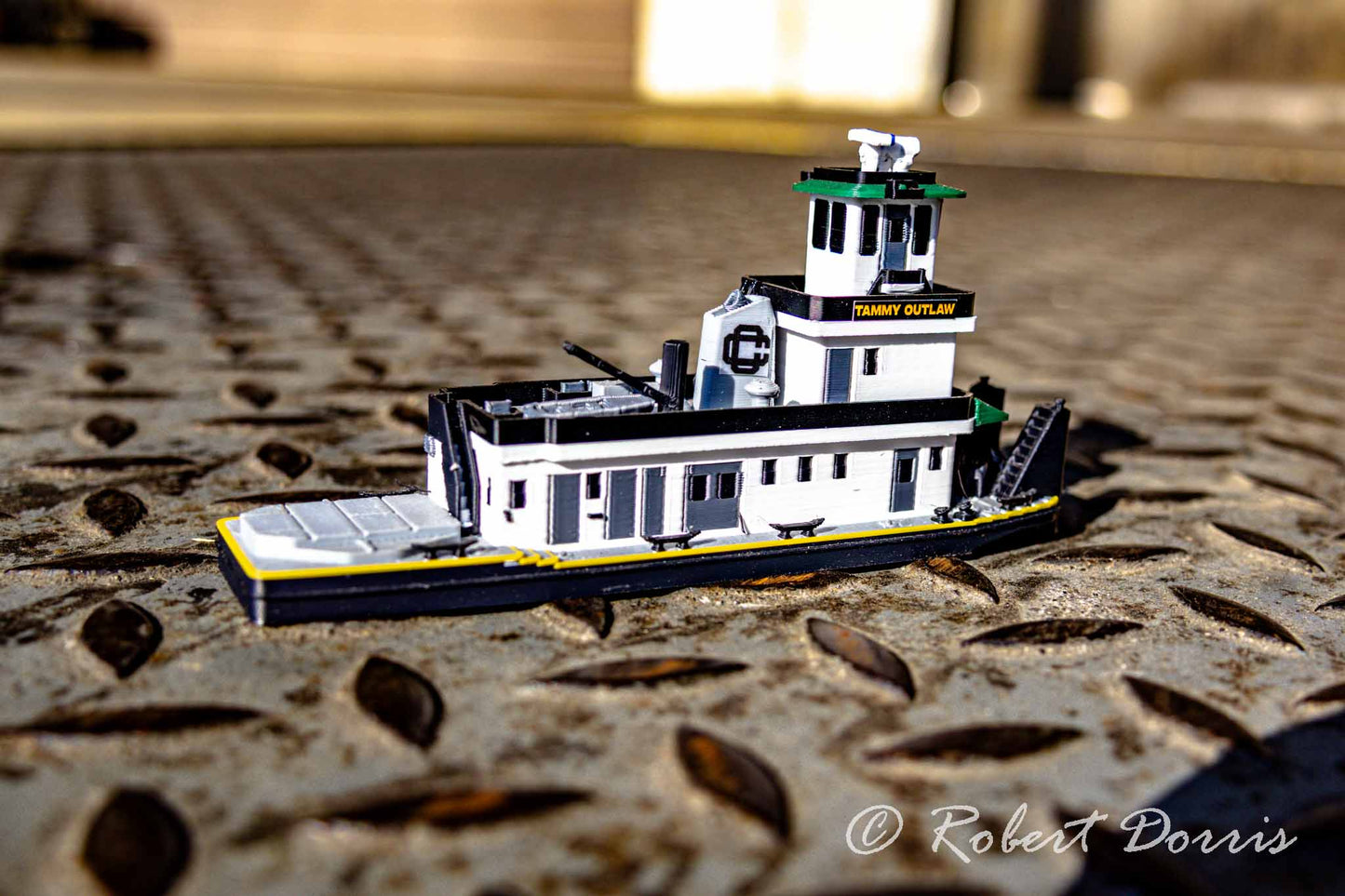 M/V Crounse STL Single Screw Towboat Model