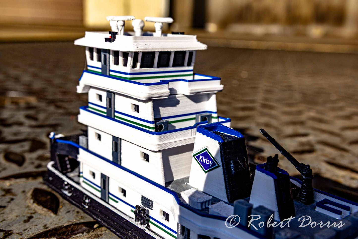 MV Lester Parker Towboat Model + Unit Tow