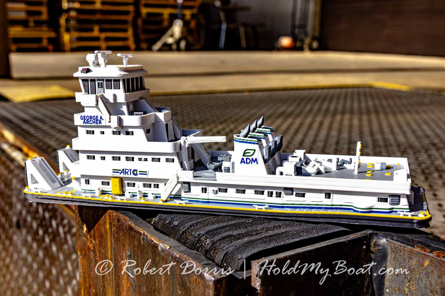 M/V George A. Archer / Andrew Cargill MacMillan Towboat Model