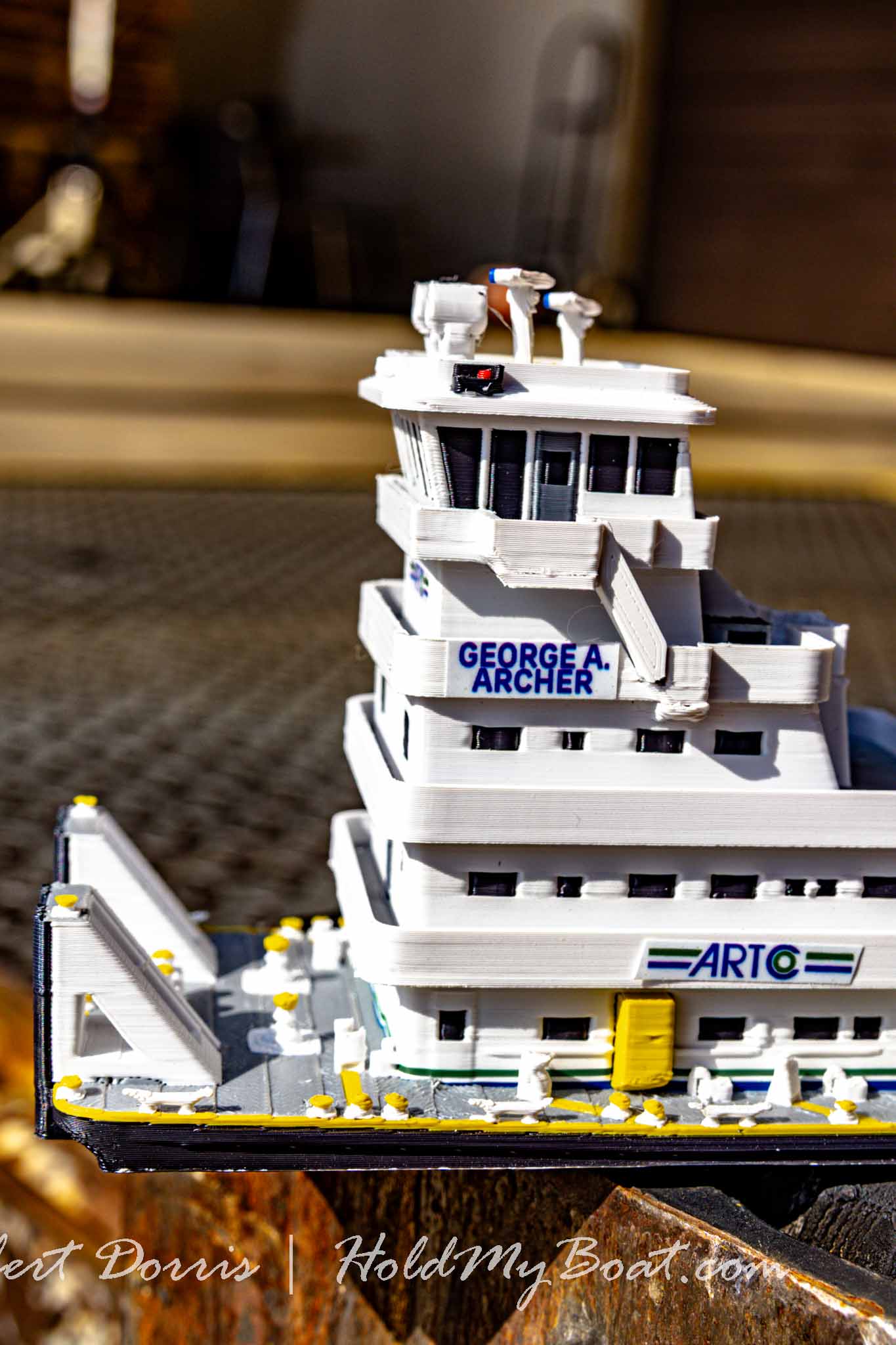 M/V George A. Archer / Andrew Cargill MacMillan Towboat Model