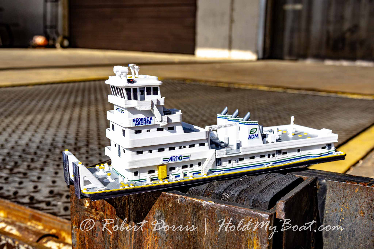 M/V George A. Archer / Andrew Cargill MacMillan Towboat Model