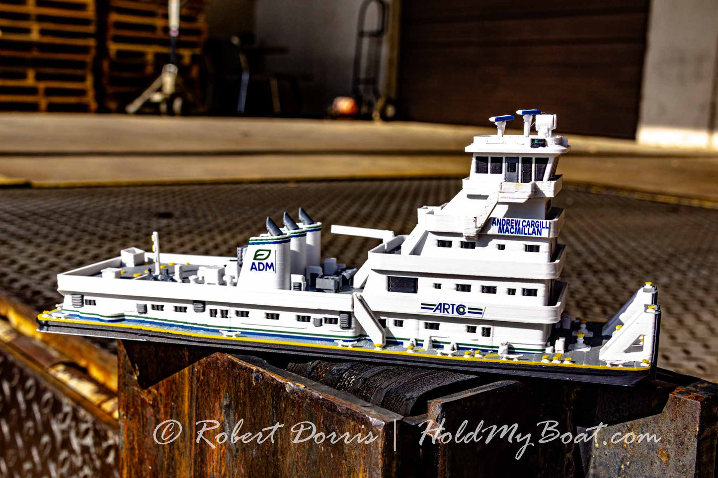 M/V George A. Archer / Andrew Cargill MacMillan Towboat Model