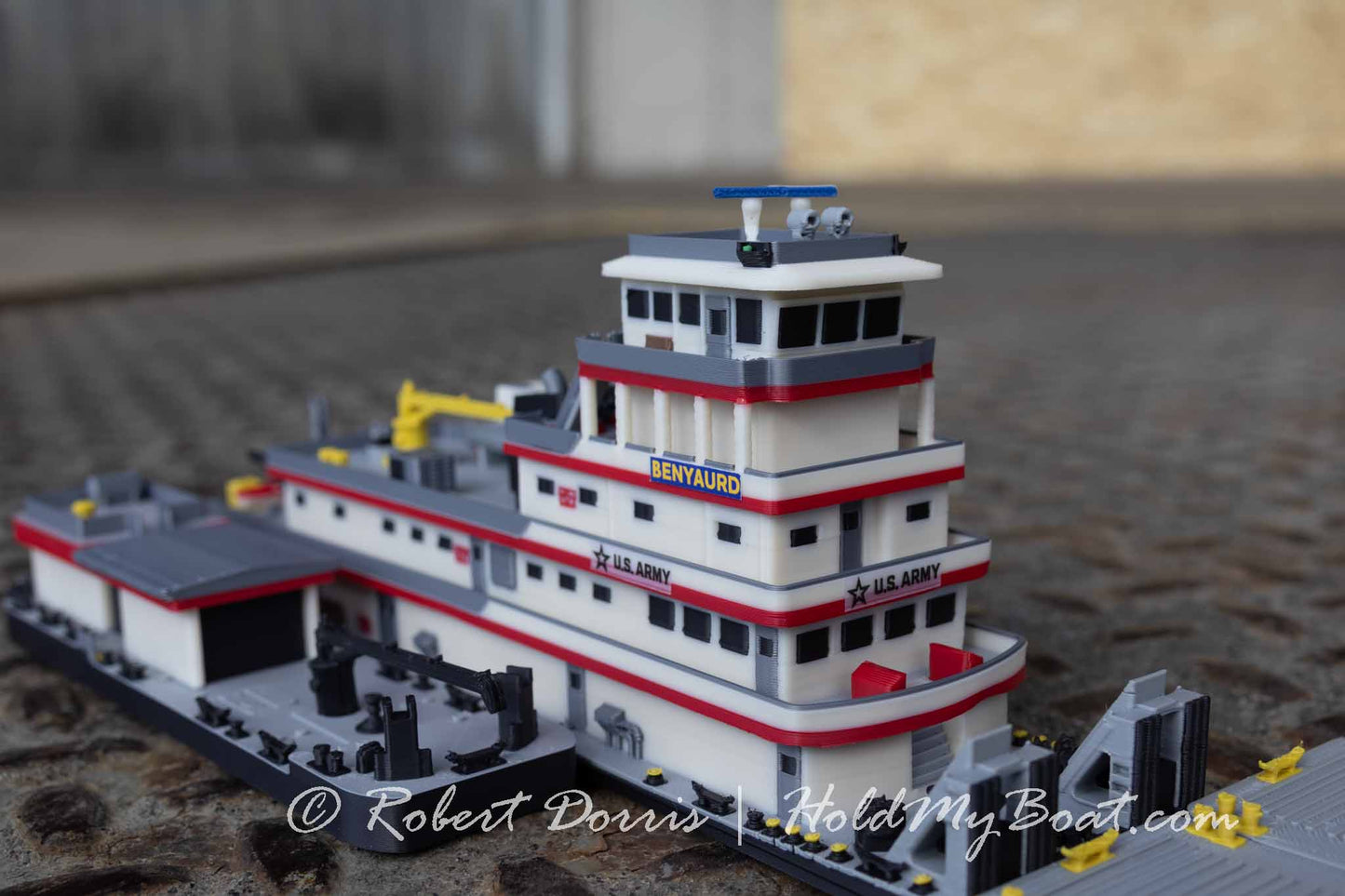 M/V Benyaurd USACE Towboat Model