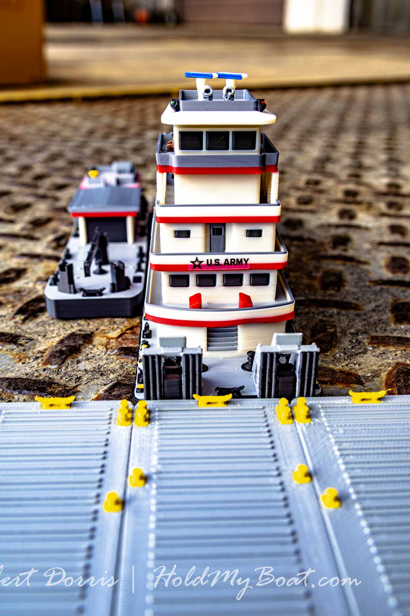 M/V Benyaurd USACE Towboat Model