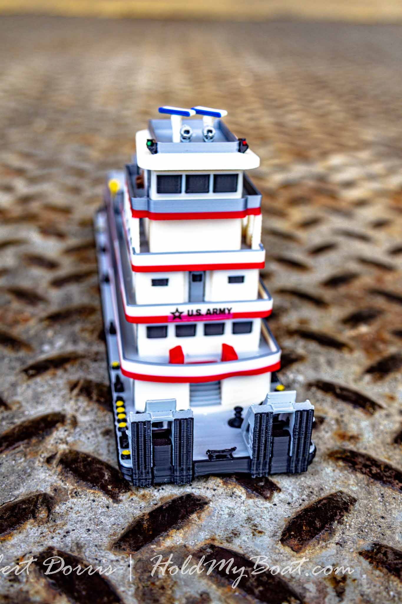 M/V Benyaurd USACE Towboat Model