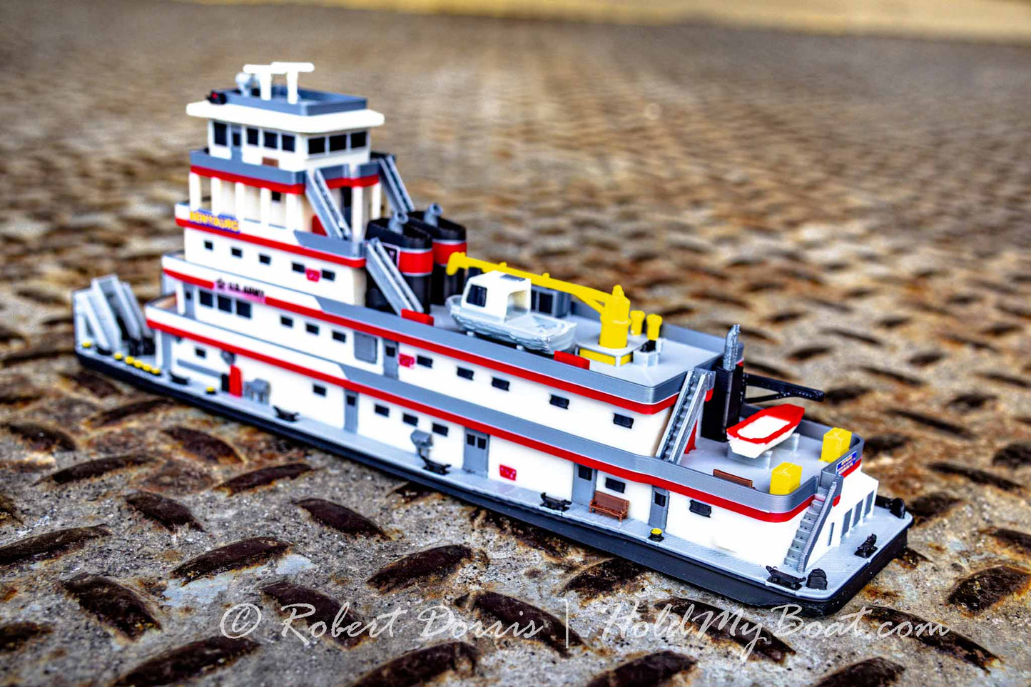 M/V Benyaurd USACE Towboat Model