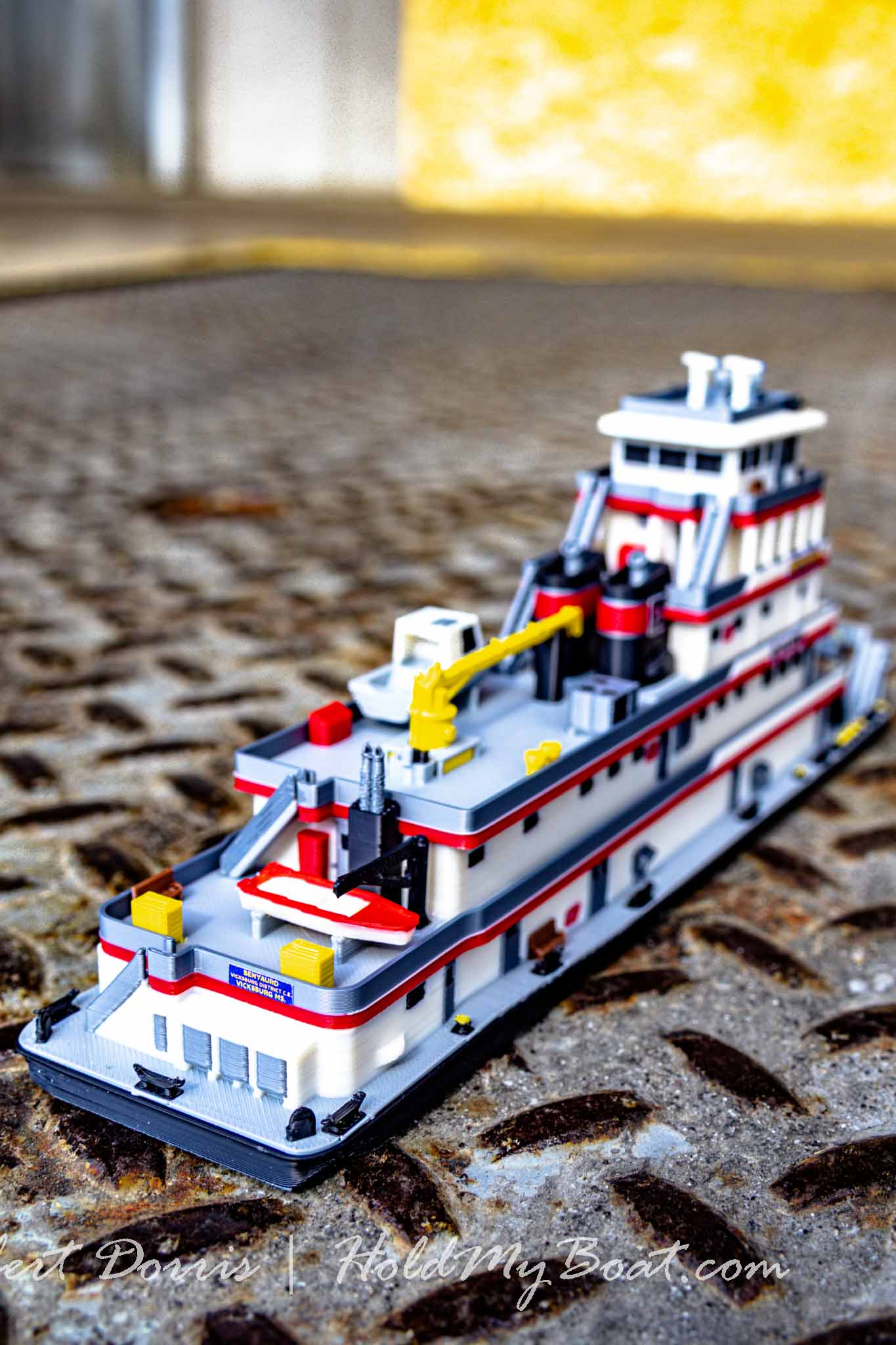 M/V Benyaurd USACE Towboat Model