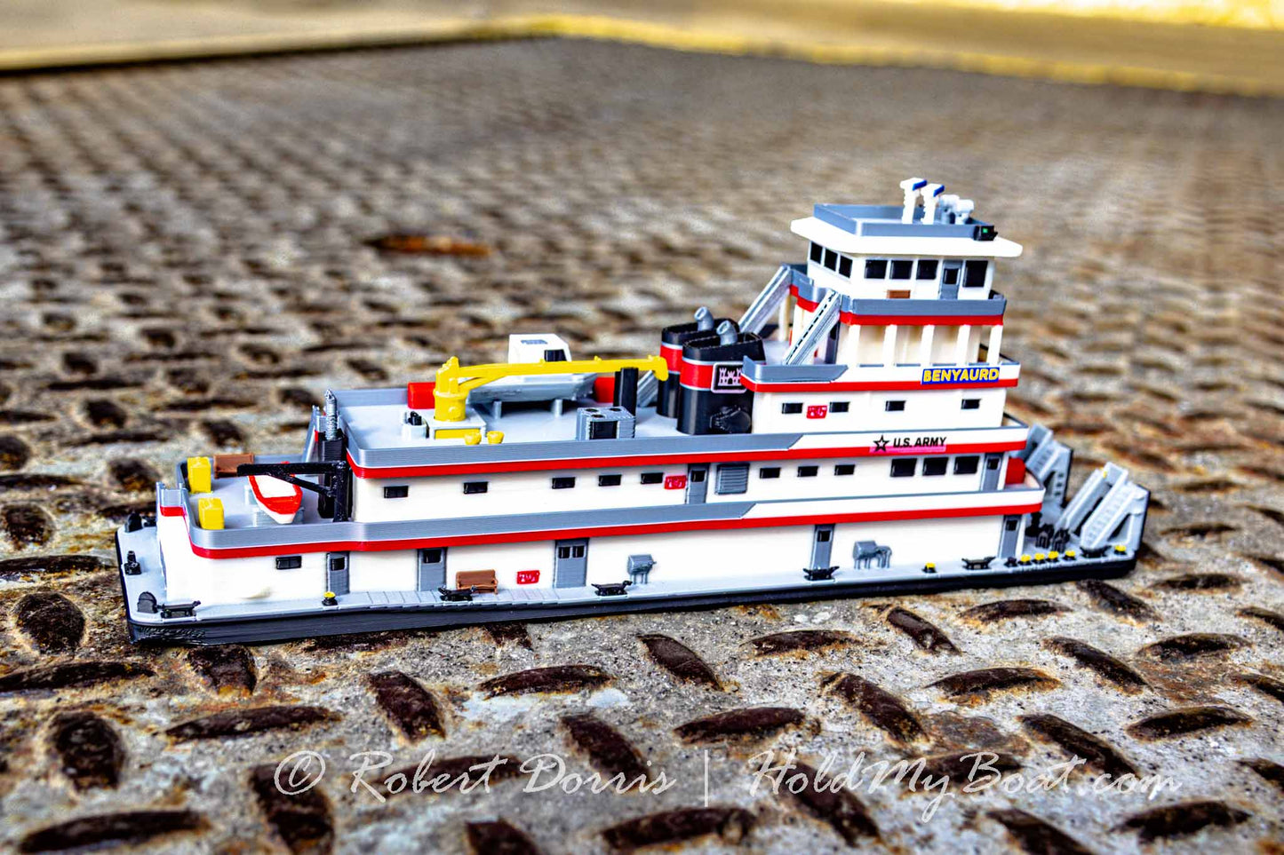 M/V Benyaurd USACE Towboat Model
