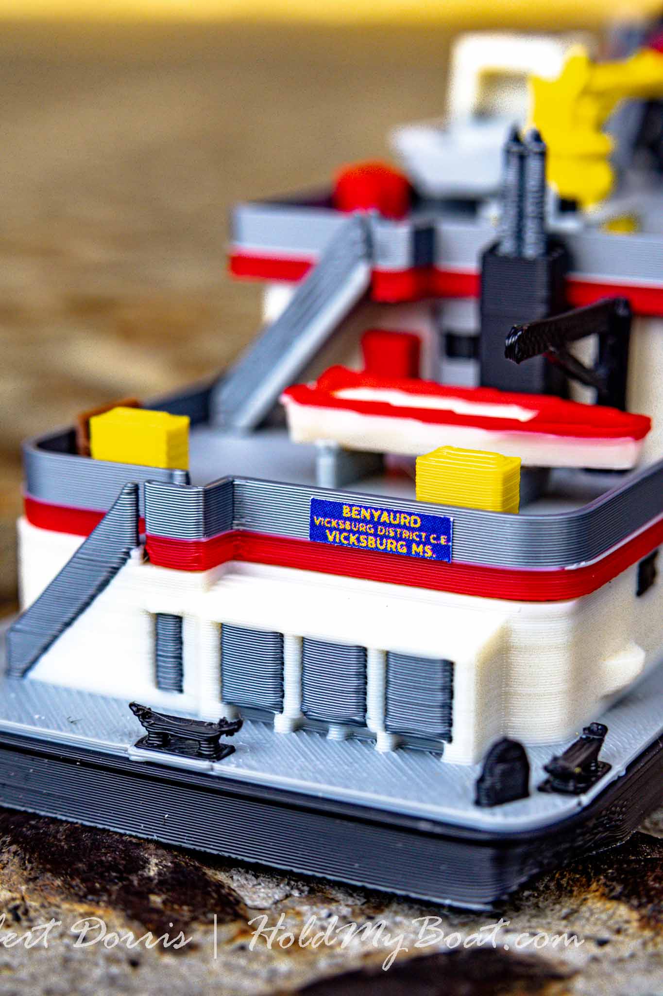 M/V Benyaurd USACE Towboat Model