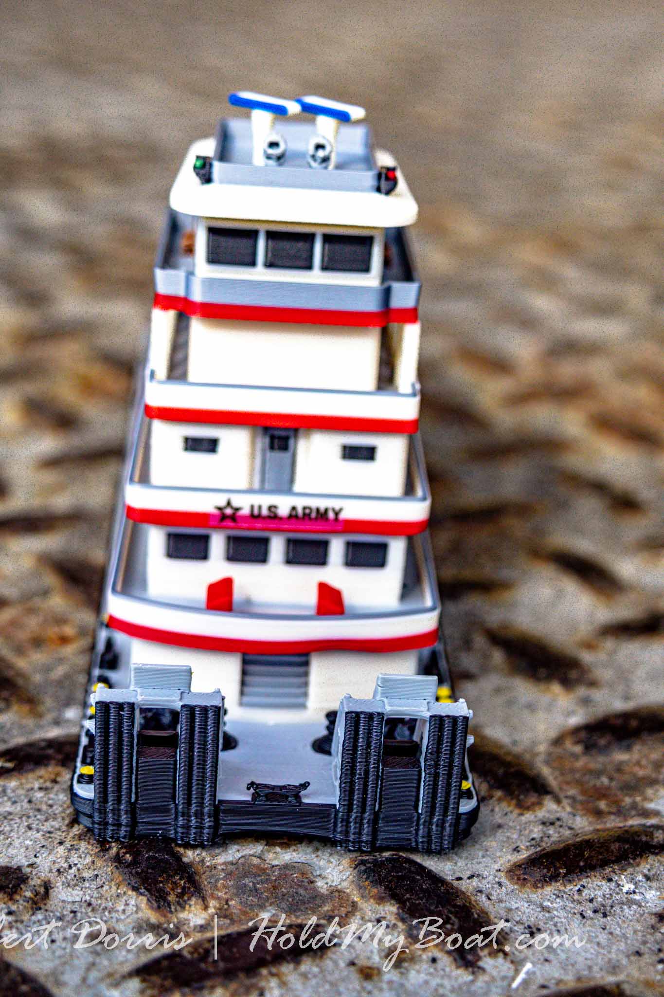 M/V Benyaurd USACE Towboat Model
