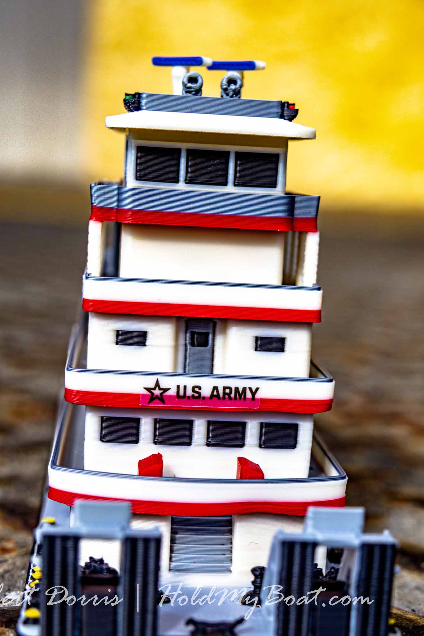 M/V Benyaurd USACE Towboat Model