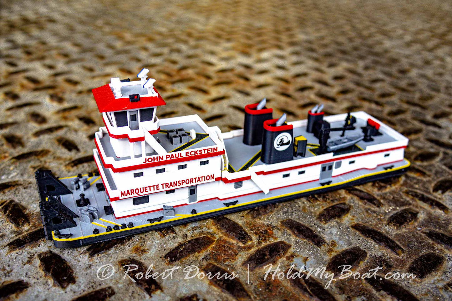 M/V John Paul Eckstein / Marquette Veteran & M/V Ray A. Eckstein Towboat Model