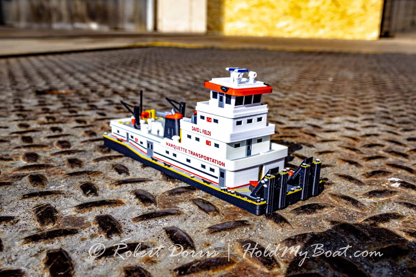 M/V David L Fields Towboat Model