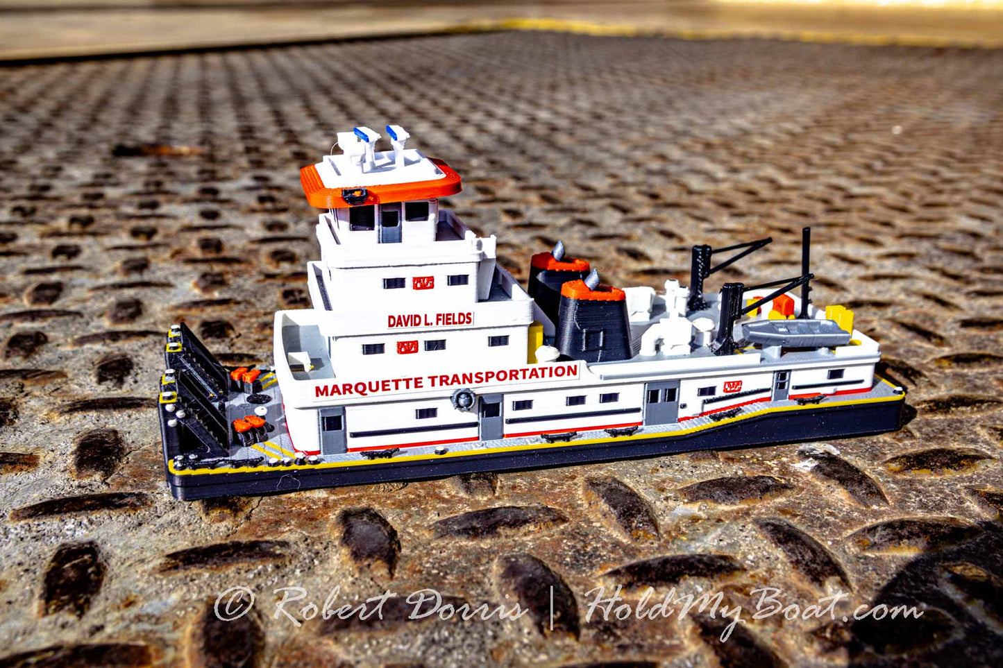 M/V David L Fields Towboat Model