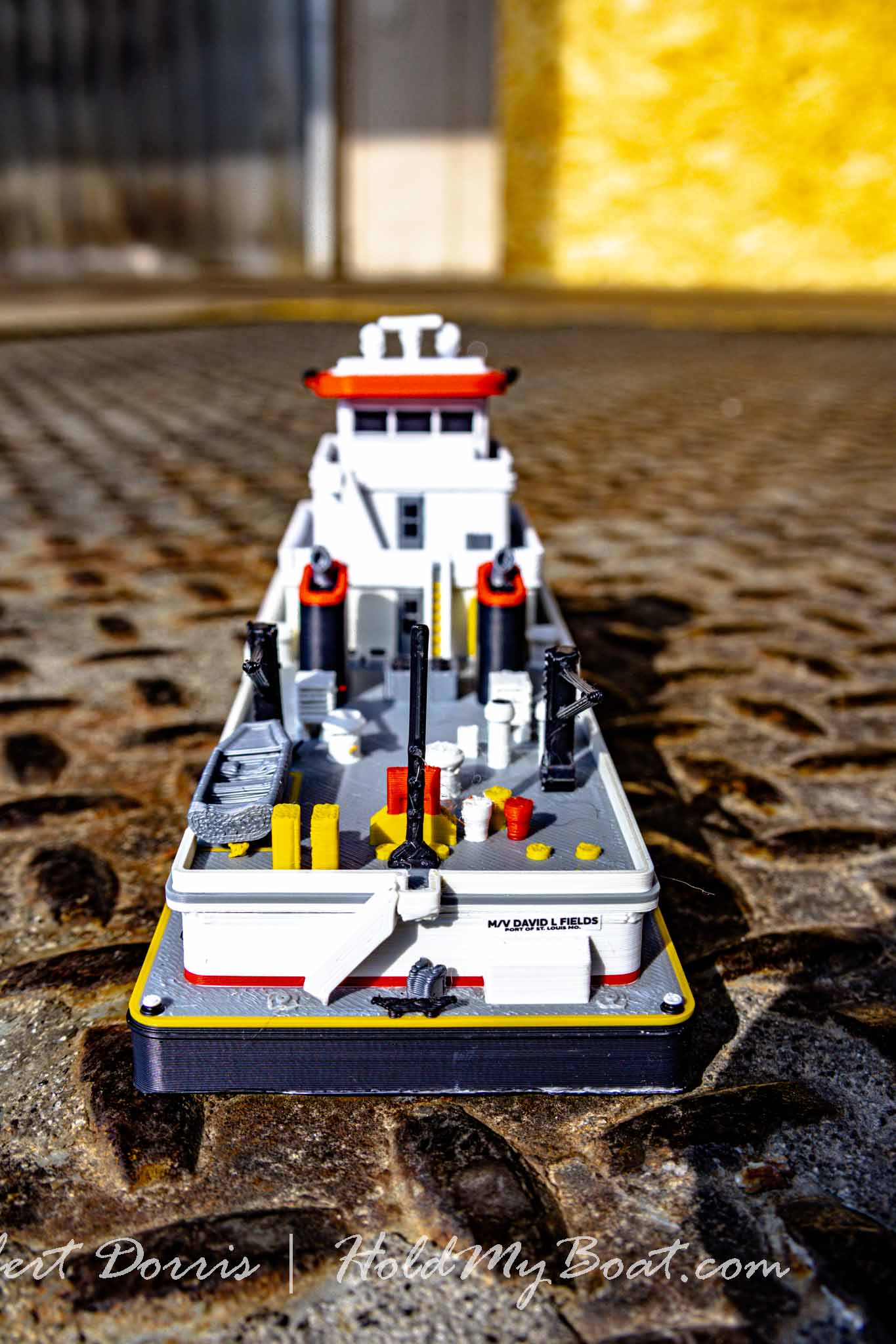 M/V David L Fields Towboat Model