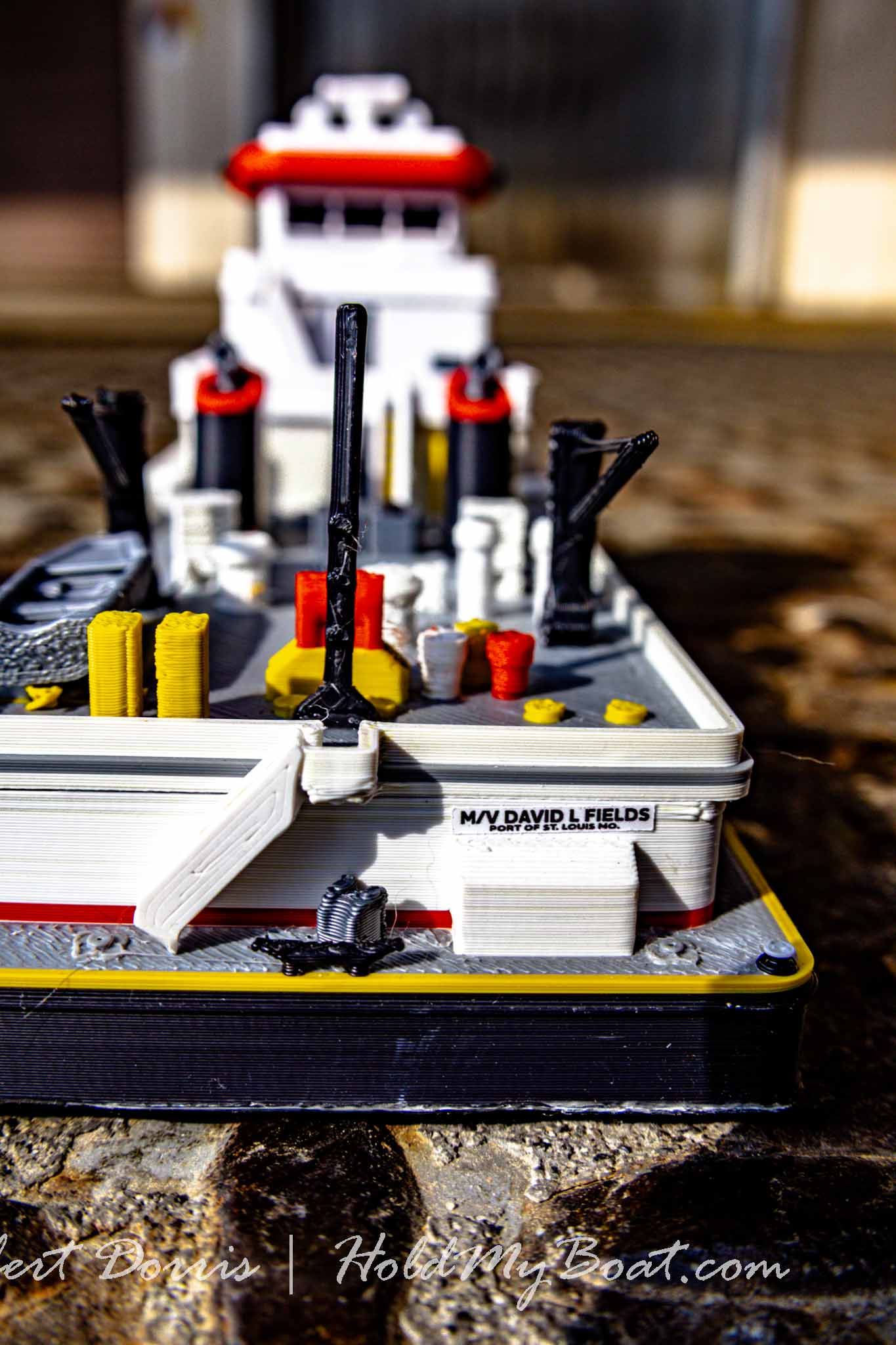 M/V David L Fields Towboat Model