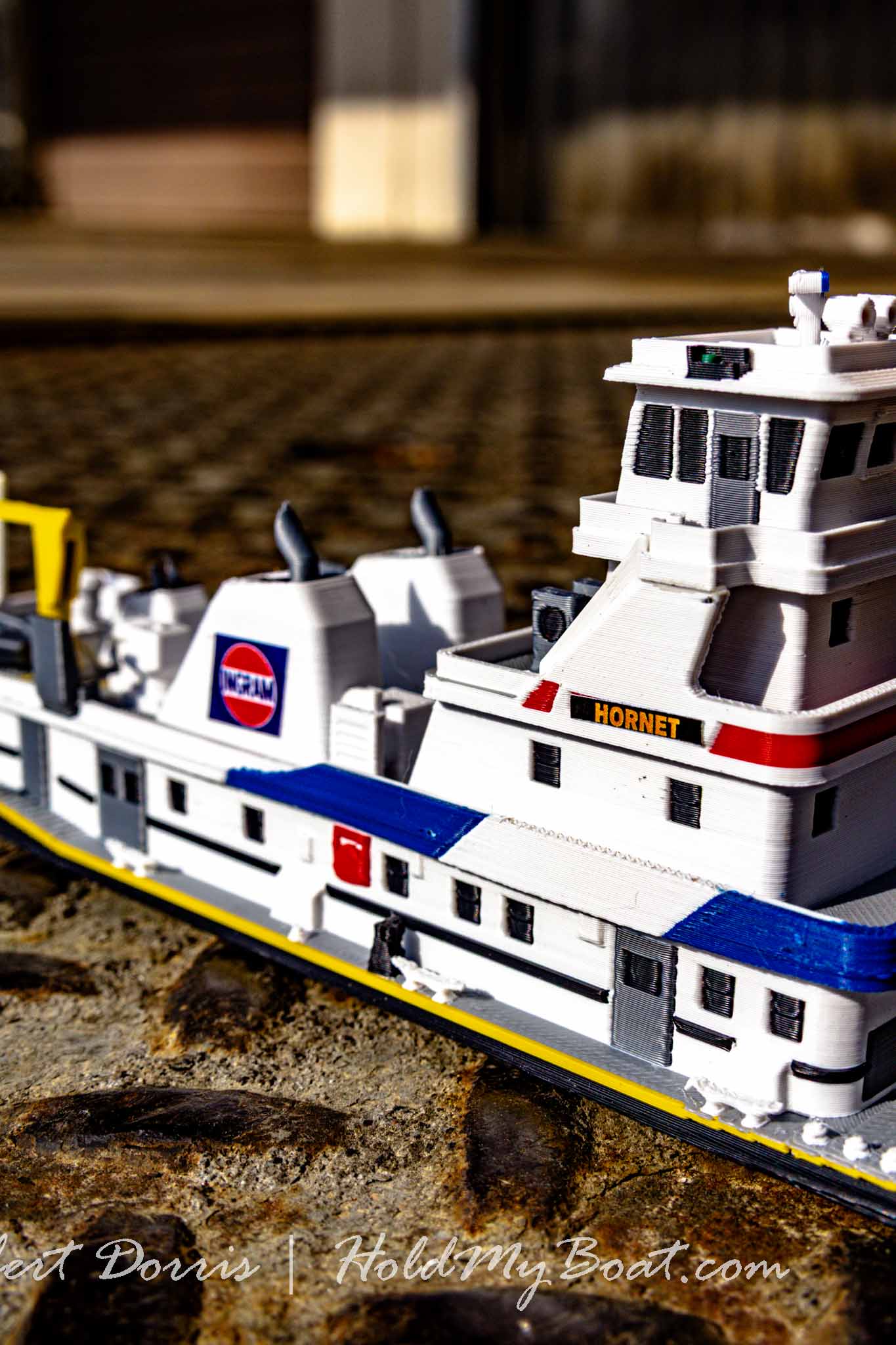 M/V Hornet / Brian Rafferty / John F Secrest Halter Marine Towboat Model