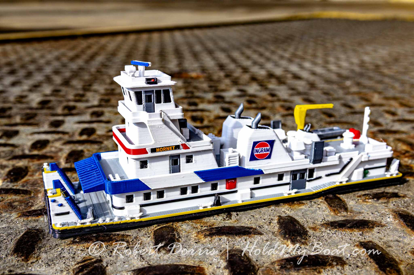 M/V Hornet / Brian Rafferty / John F Secrest Halter Marine Towboat Model