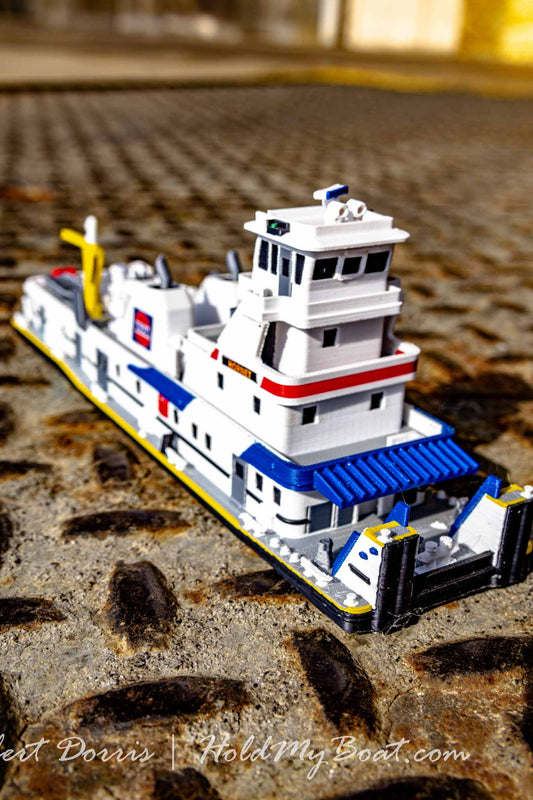 M/V Hornet / Brian Rafferty / John F Secrest Halter Marine Towboat Model