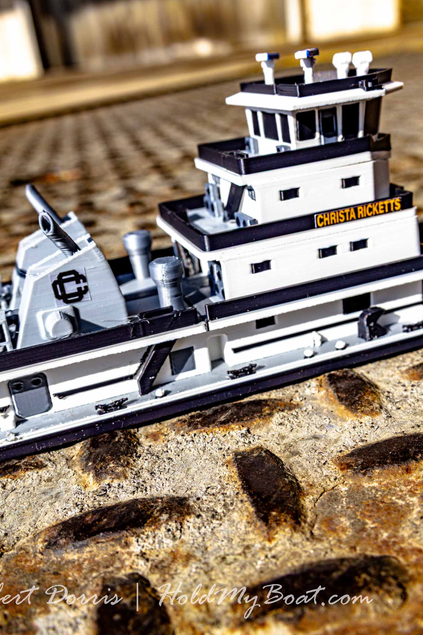 M/V Alice & M/V Christa Ricketts Towboat Model