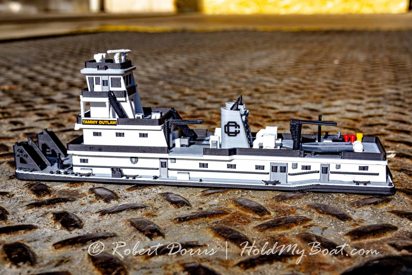 M/V Tammy Outlaw Towboat Model
