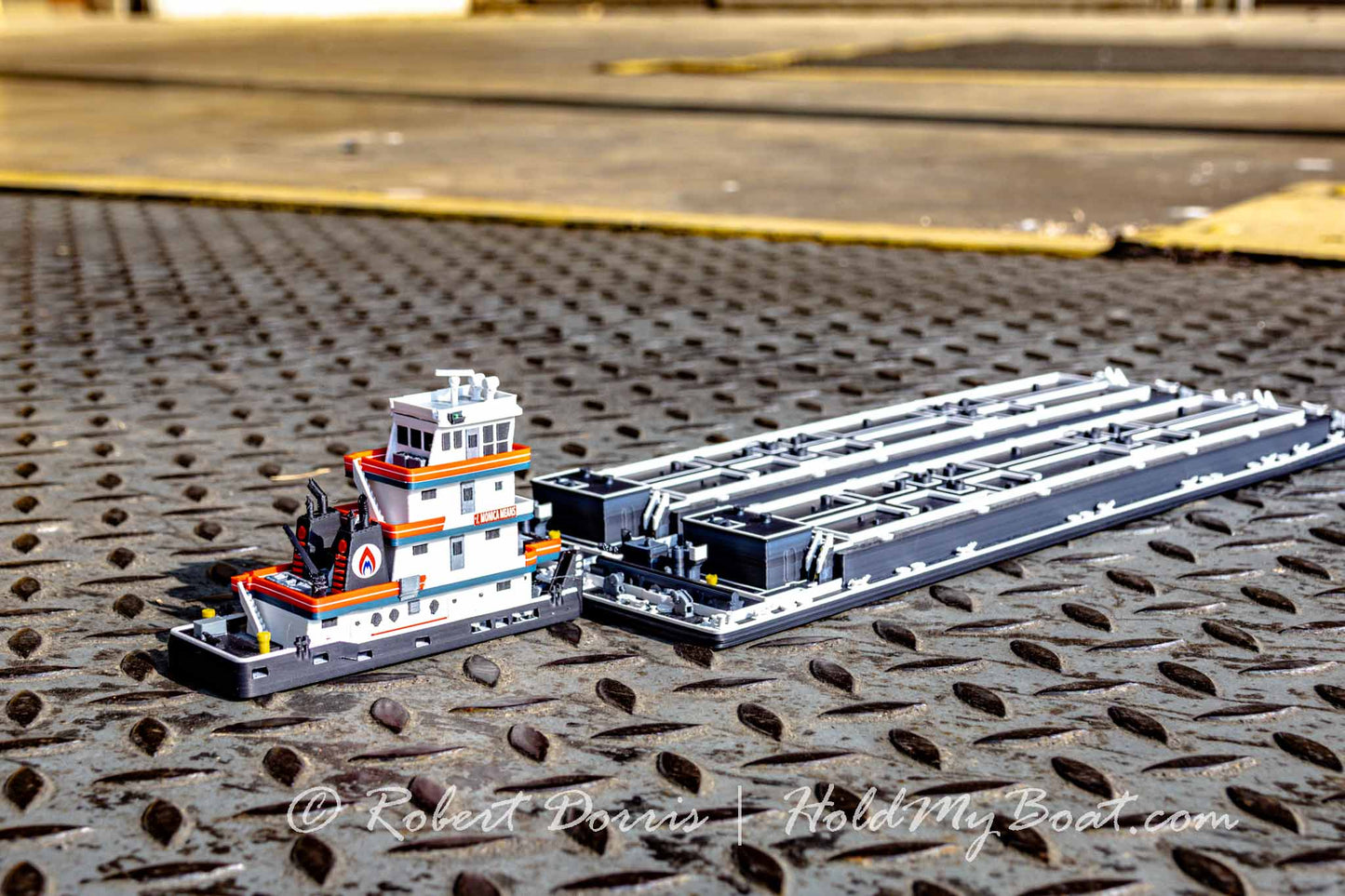 M/V Monica Means Towboat Model
