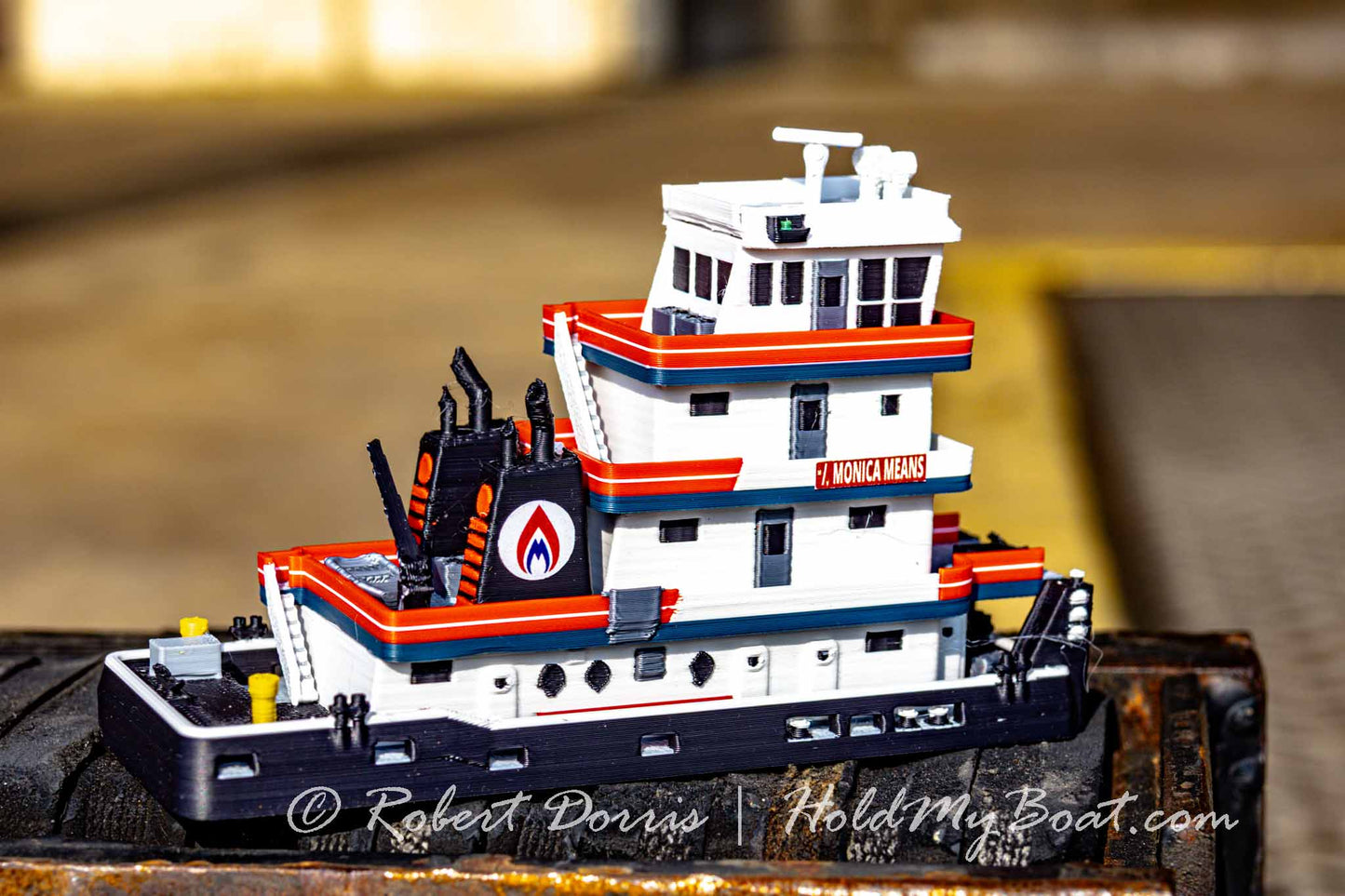 M/V Monica Means Towboat Model