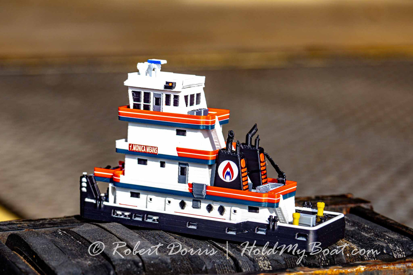 M/V Monica Means Towboat Model