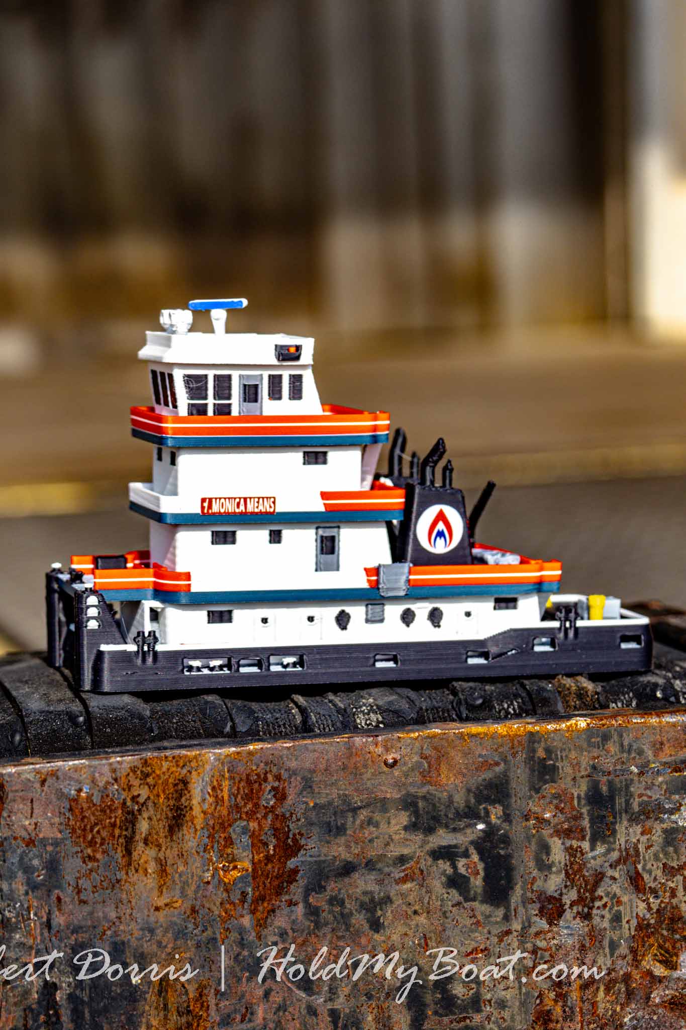 M/V Monica Means Towboat Model