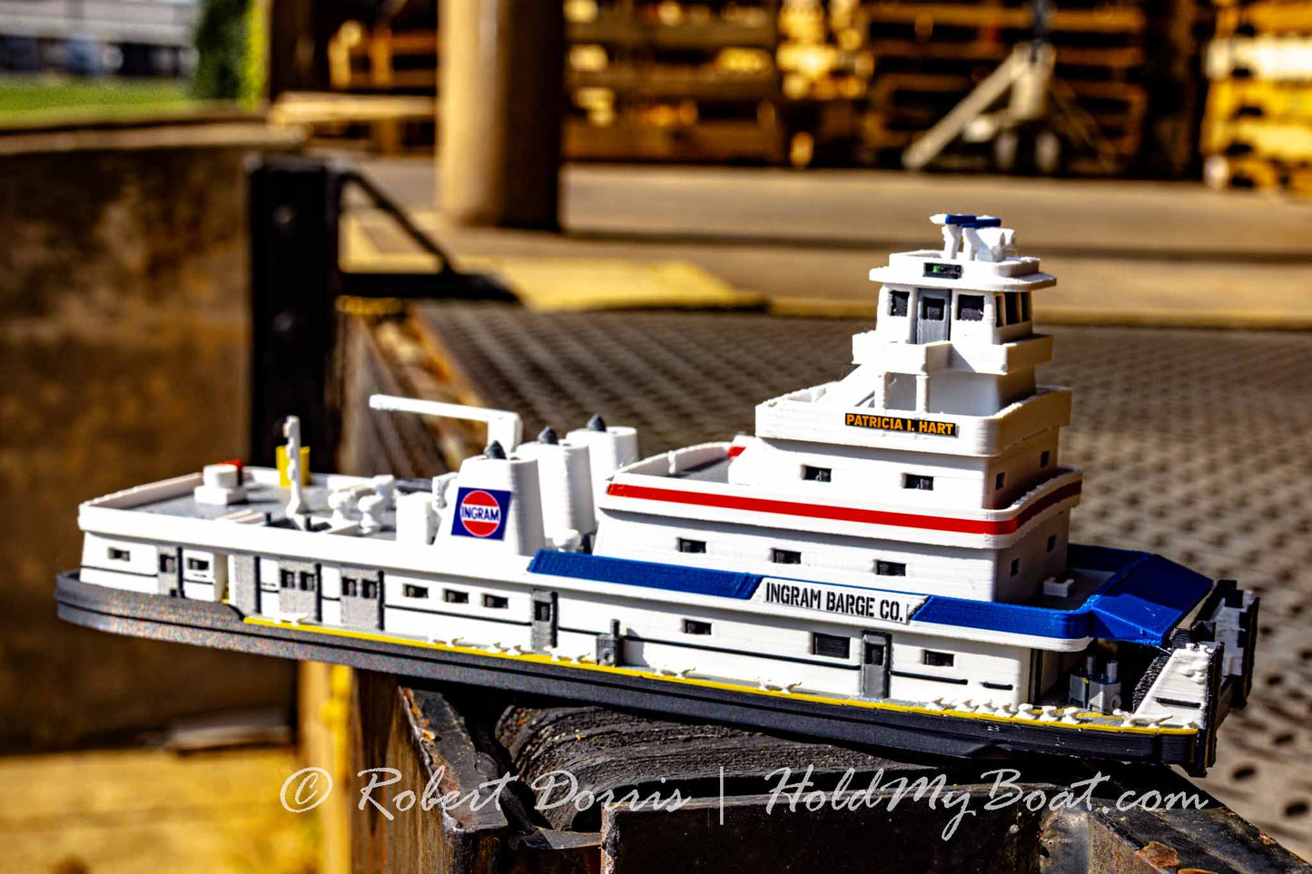 MV Patricia I. Hart Towboat Model