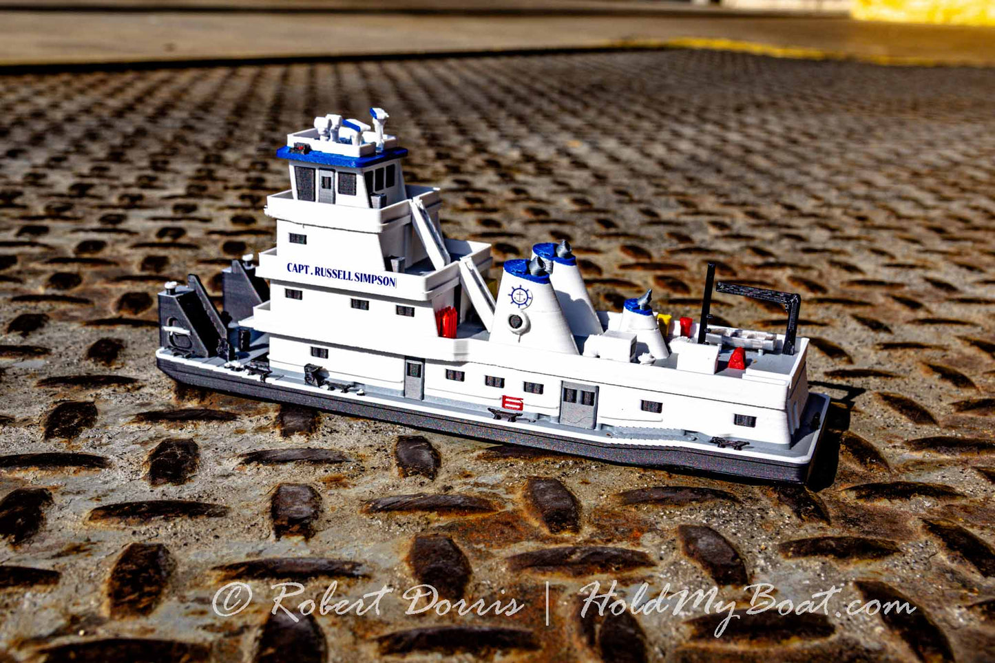 M/V Capt. Russell Simpson Towboat Model
