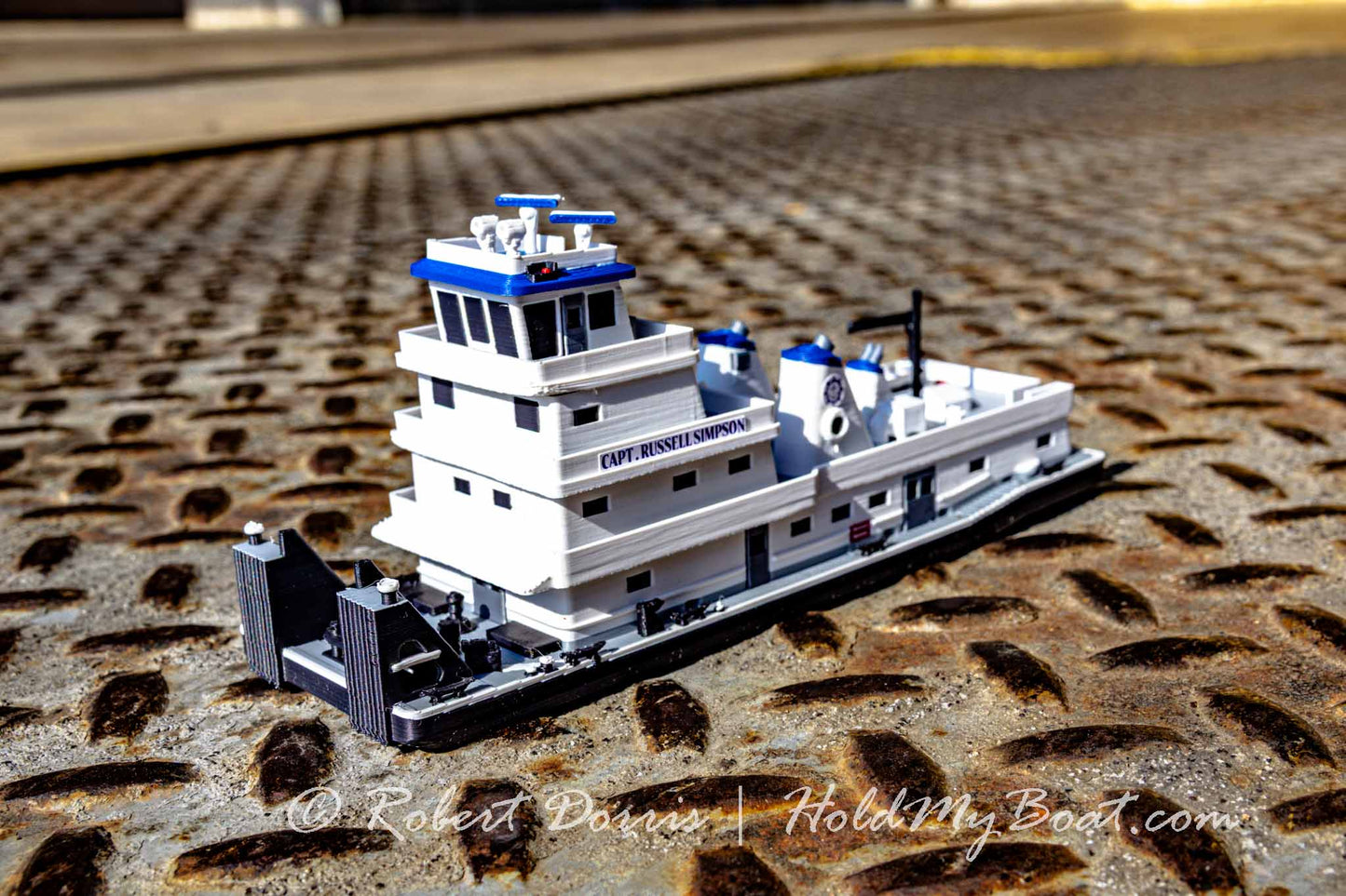 M/V Capt. Russell Simpson Towboat Model